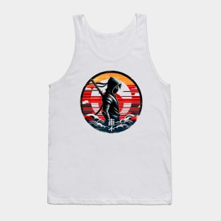 Vintage Ninja Warrior T-Shirt: Stealthy Retro Style Tee Tank Top